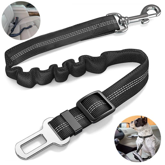 Ceinture de sécurité réglable en nylon, attache de sécurité pour voiture et voyage, fil élastique renforcé