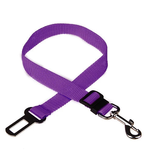 Ceinture de sécurité réglable pour animal de compagnie, clip de plomb pour ceinture de sécurité