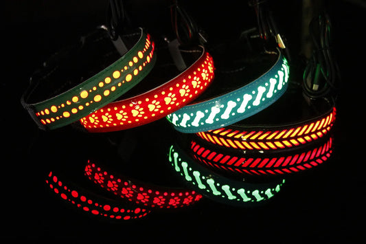 Collier Lumineux à LED Rechargeable : Pour des Promenades Nocturnes en Toute Sécurité