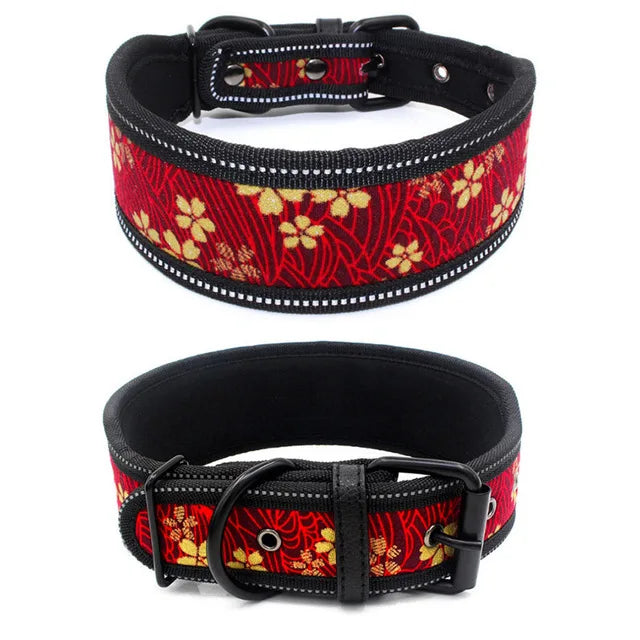 Stylish and elegant thick dog collar, 10 colors