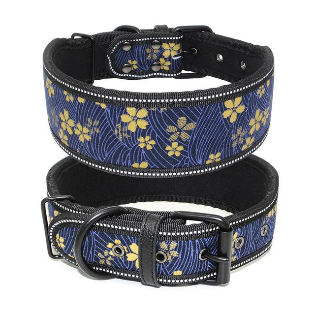 Stylish and elegant thick dog collar, 10 colors