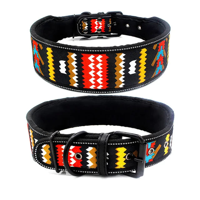 Stylish and elegant thick dog collar, 10 colors