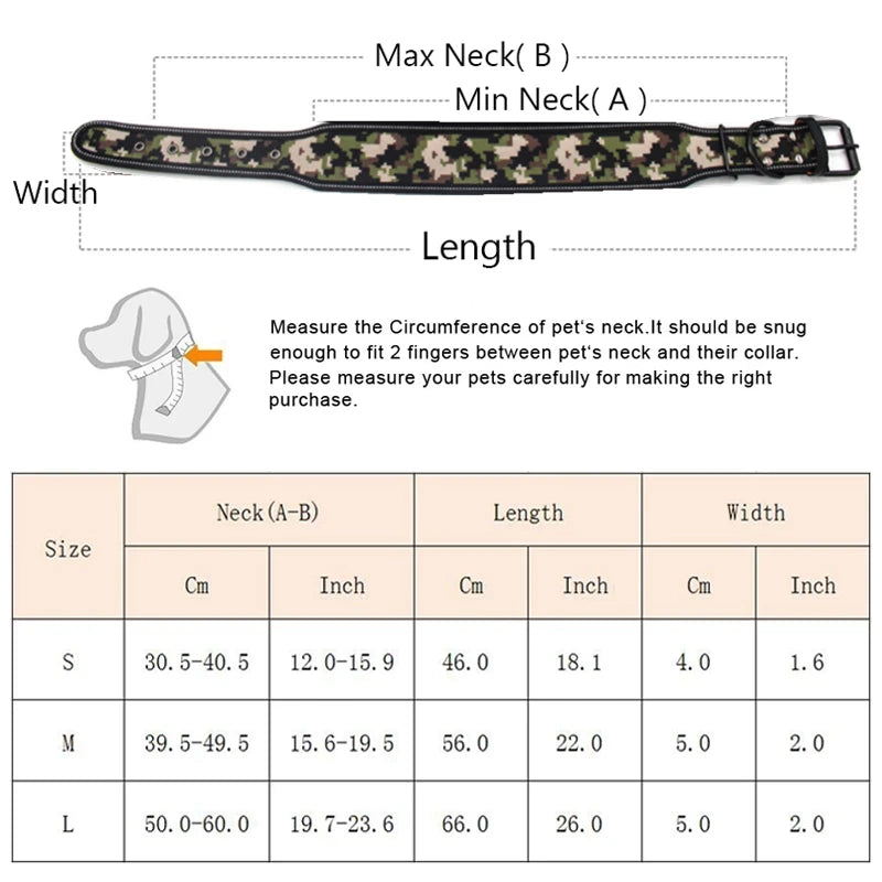 Stylish and elegant thick dog collar, 10 colors