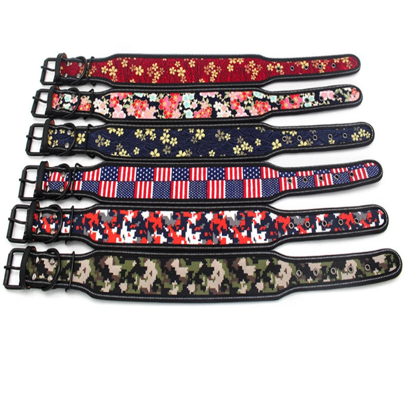 Stylish and elegant thick dog collar, 10 colors