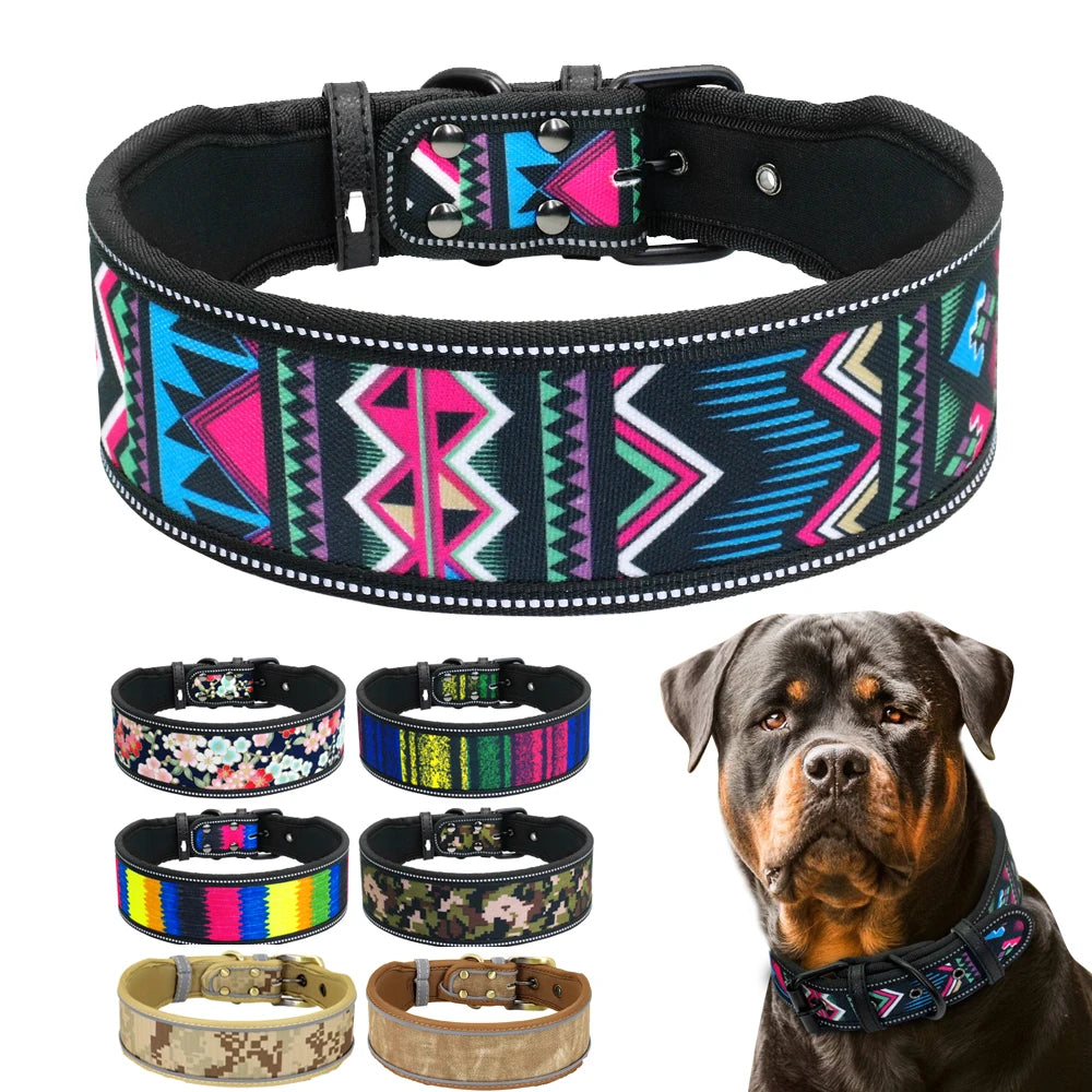 Stylish and elegant thick dog collar