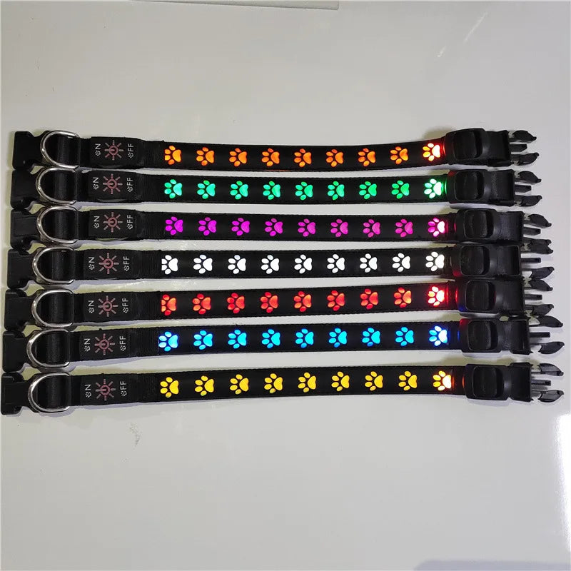 Rechargeable LED Light Collar: For Safe Night Walks