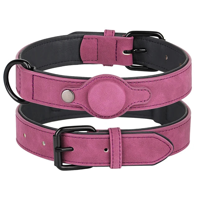 AirTag holder collar, Dog collar with slot for AirTags