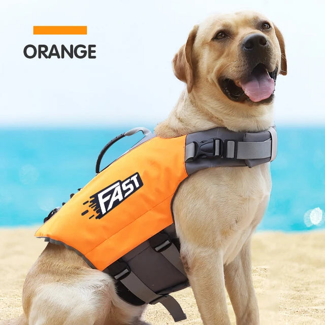 Pet Safety Vest, Summer Dog Swimming Vest, Adjustable Fashion Reflective Pool Surfing Drifting Dog Life Jacket 