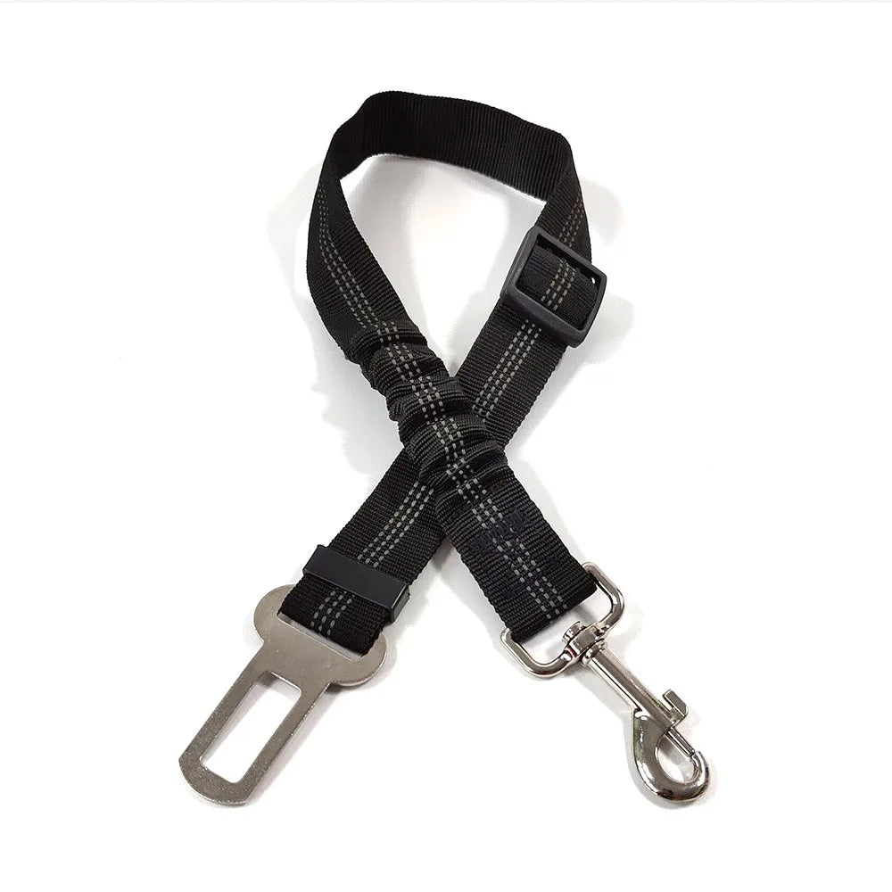 Ceinture de sécurité réglable en nylon, attache de sécurité pour voiture et voyage, fil élastique renforcé