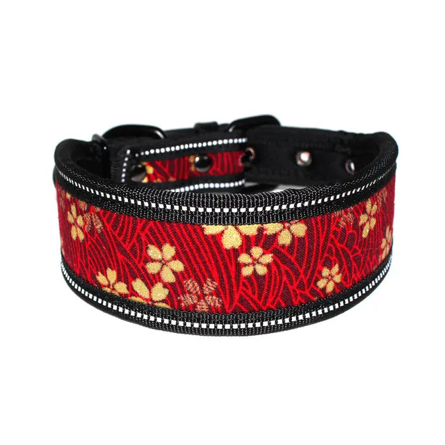 Stylish and elegant thick dog collar, 24 colors