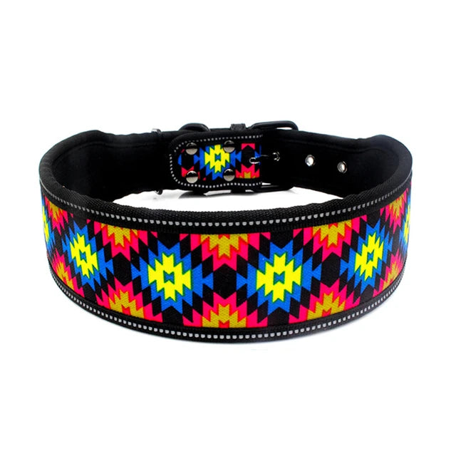 Stylish and elegant thick dog collar, 24 colors