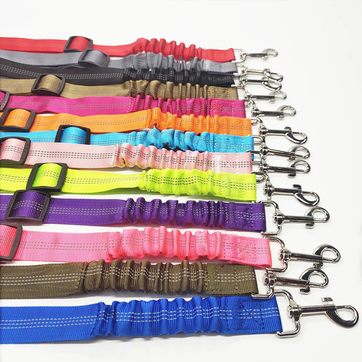 Ceinture de sécurité réglable en nylon, attache de sécurité pour voiture et voyage, fil élastique renforcé