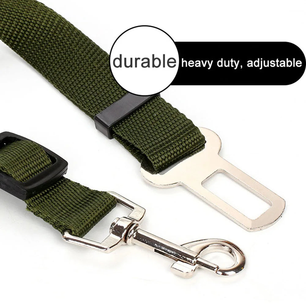 Ceinture de sécurité réglable en nylon, attache de sécurité pour voiture et voyage, fil élastique renforcé