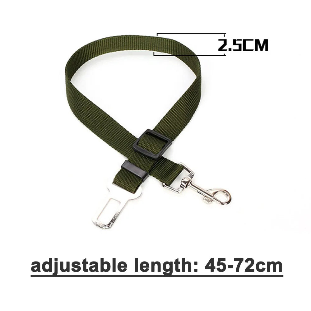 Ceinture de sécurité réglable en nylon, attache de sécurité pour voiture et voyage, fil élastique renforcé