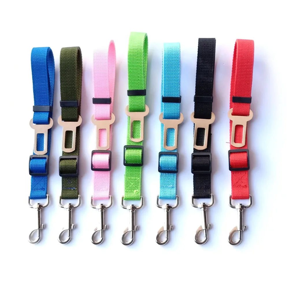 Ceinture de sécurité réglable en nylon, attache de sécurité pour voiture et voyage, fil élastique renforcé